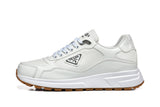 Prada Logo Low-Top Sneakers in White
