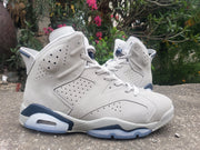 Jordan Air Jordan 6 Gray Navy High-Top Sneakers