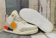 Jordan 3 Men’s Sneakers in Cream and Multicolor