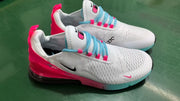 Nike Air Max 270 White Pink Aqua Sneakers