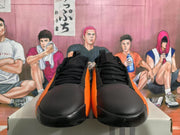 Black and Orange Sneakers