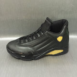 Jordan Air Jordan 14 Black and Gold High-Top Sneakers