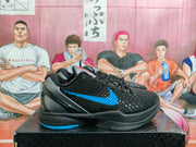 Nike Dark Knight Basketball Sneakers Black Blue