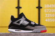 Jordan Air Jordan 4 Black Gray Red Sneakers AQ9129-412