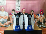Jordan 12 Retro White and Blue High-Top Sneakers