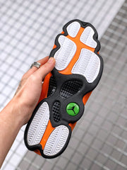 Jordan Air Jordan 13 Starfish White and Orange Sneakers