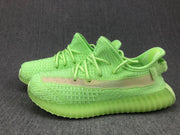 Yeezy 350 V2 Kids Sneakers Glow Green
