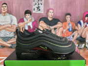 Nike Black and Green Layered Sneakers