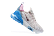 Nike Air Max 270 Sneakers in White, Pink and Blue