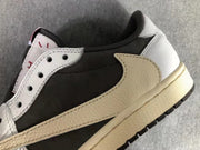 Travis Scott x Air Jordan 1 Low White Brown Sneakers