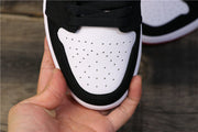 Air Jordan 1 Low Black Toe Sneakers 553558-116
