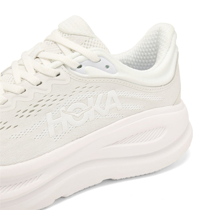 HOKA Bondi 9 White Running Shoes 1162011-WWH
