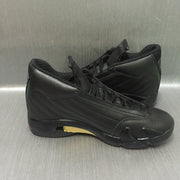 Jordan Air Jordan 14 Black and Gold High-Top Sneakers