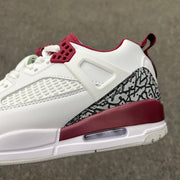 Air Jordan Spizike Low White and Burgundy Sneakers FQ1759-106