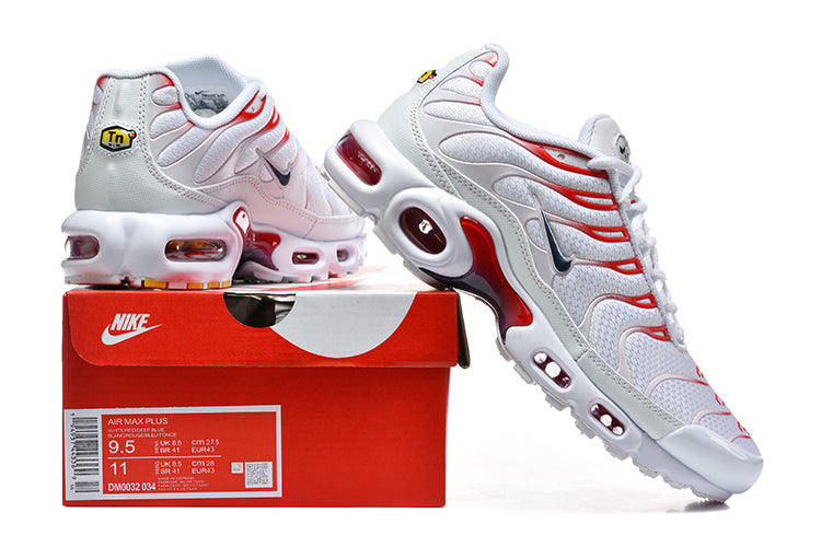 Nike Air Max Plus White Red Sneakers DM0032-034