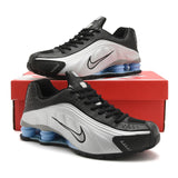 Nike Shox R4 Black Silver Sneakers