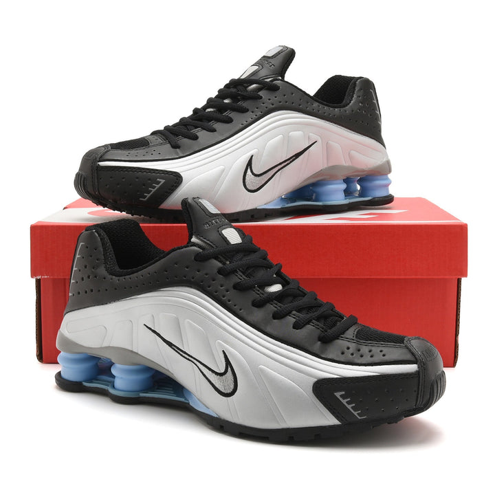Nike Shox R4 Black Silver Sneakers