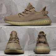 Yeezy 350 V2 Brown Knit Sneakers