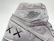 Air Jordan 1 High Cool Grey Patterned Sneakers