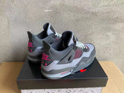 Air Jordan 4 Gray and Pink Sneakers