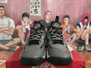 Nike Air More Uptempo Sneakers Grey Black Green