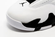 Jordan 14 Low Sneakers in White and Black