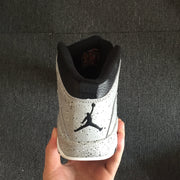 Jordan 10 High Sneakers in Grey and Black Speckle