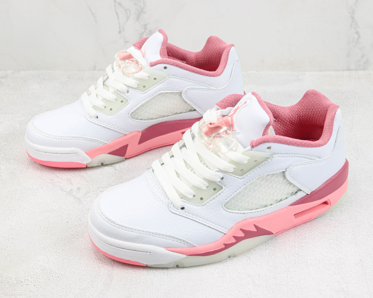 Jordan Air Jordan 5 Low White and Pink Sneakers DX4390-116