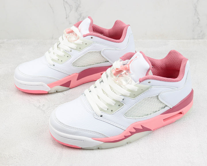 Jordan Air Jordan 5 Low White and Pink Sneakers DX4390-116