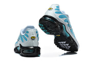 Nike Air Max Plus White and Aqua Sneakers