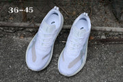 ASICS White and Gray Running Shoes