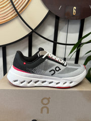 On Cloudsurfer Running Shoes – Gray, Black & Red