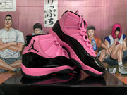 Jordan Snake Year Pink and Black High-Top Sneakers