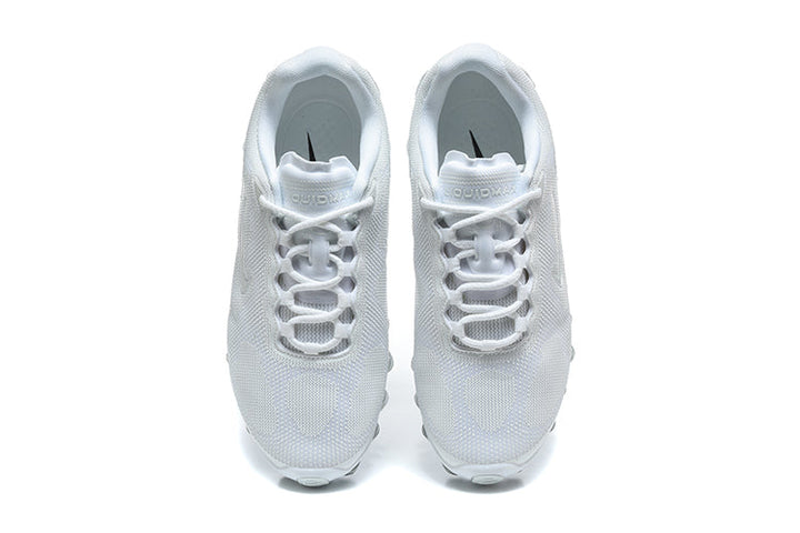 Nike Air Max White Sneakers with Visible Air Cushioning