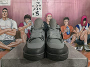 Jordan 4 Gray Black High-Top Sneakers