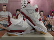 Nike Air Jordan 4 Retro SB White Grey Red Sneakers