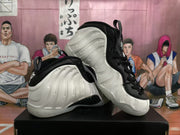 White and Black High-Top Basketball Sneakers