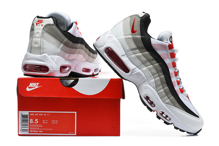 Nike Air Max 95 TT White Grey Red Sneakers 918762-100