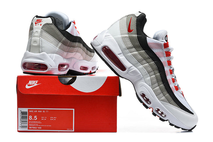 Nike Air Max 95 TT White Grey Red Sneakers 918762-100