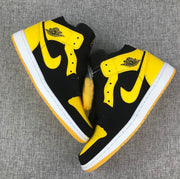 Jordan Air Jordan 1 Mid Black Yellow White Sneakers