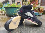 Jordan 5 High Black and Red Men's Sneakers