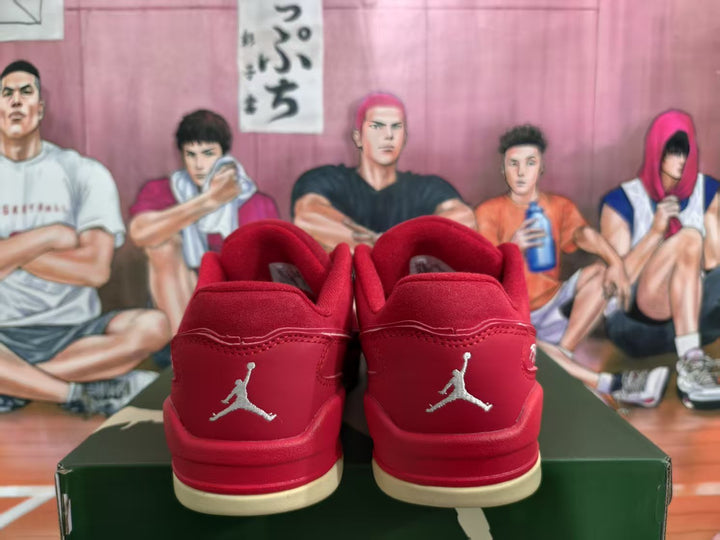 Jordan Red Low-Top Sneakers