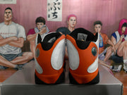 Jordan 13 Retro Basketball Sneakers White and Orange