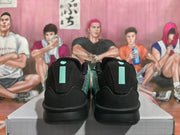 Nike Mint Green and Black Basketball Sneakers