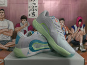 Jordan White Green Blue Basketball Sneakers
