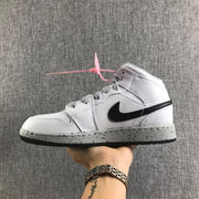 Jordan Air Jordan 1 Mid GS White Cement Sneakers