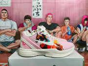 Nike Zoom Pink Painted Basketball Sneakers