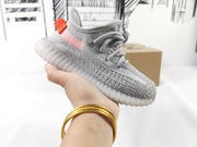 Yeezy 350 V2 Kids Sneakers Gray Pink Tail Light