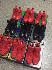 Jordan 4 Red Patent Leather Sneakers 719864 600