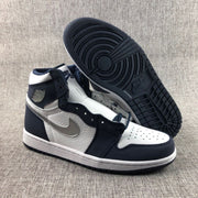 Air Jordan 1 Co.JP High Sneakers White Navy Silver DC1788-100